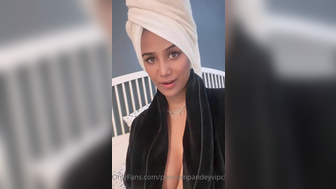 Poonam Pandey Exposed Her Tits While Wearing Nightdress Onlyfans Video