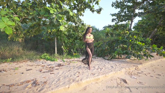 Poonam Pandey Naughty Babe Strip Teasing in Bikini on Beach Onlyfans Video