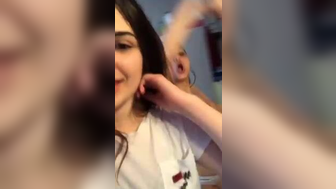 Gorgeous spanish girls naked in the bathroom