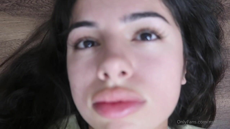 Matildem Teen Baby Teasing Her Soft Big Tits While Laying on Floor Onlyfans Video