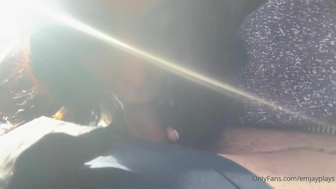 Emjayplays Naughty Slut Throating BFs Dick In The Car OnlyFans Video