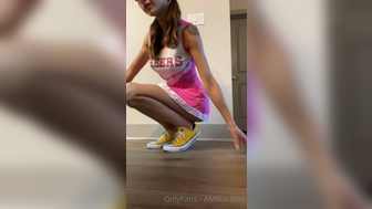 Amira Brie Naughty Chick Fingering Her Juicy Pussy Before Bouncing on a Dildo Onlyfans Video