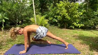 Shannon Doing Yoga Workout While Getting Naked in Live Stream Video