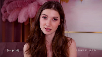 Eva Devil Sexy Pretty Babe Sucks a Dildo And Reveals her Hot Boobs On Cam Video