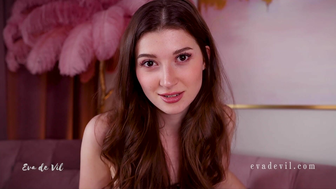 Eva Devil Sexy Pretty Babe Sucks a Dildo And Reveals her Hot Boobs On Cam Video