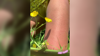 Emily Agnes With Big Tits Strip Teasing at Outdoor Video