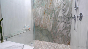 Bryce Adams Aka Fitbryceadams Taking A Shower Fully Naked Talking To Her Fans Onlyfans Video