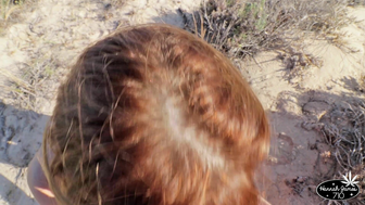 Hannah james Giving Passionate Blowjob to Her BF at Beach Video