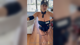 Ambsofficial Cute Baby With Massive Boobs Teasing a Big Cock with Them in Police Cosplay Onlyfans Video