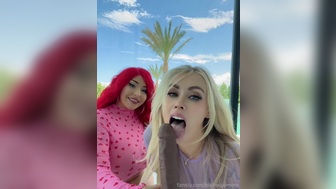 Bishoujomom Milfs Sucking a Big Dildo After Showing Their Bouncing big Boobs Fansly Video
