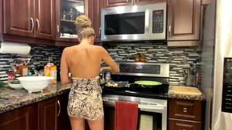 Shannon Getting Naked While Cooking in Live Stream Video