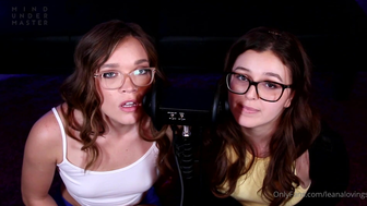 Leana Lovings and Her Friend Doing Moaning and Licking ASMR Onlyfans Video