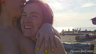 Missionicecream Thicc Babes Showing Clean Pussy And Big Ass on Beach Video