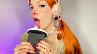 Soly asmr Horny Babe Hot Kissing and Licking ASMR Video