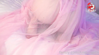 Amouranth Pink Bunny Pussy Masturbation Fansly Leaked Onlyfans Porn Video