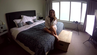 Mariah Leonne Giving Two Sloppy Blowjobs and Gets Facial by Strangers Video