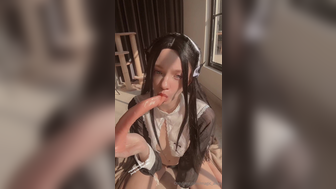Magic_alice Teen Nun Sucking a Dildo Before Stretch her Pussy Hole With it Onlyfans Video