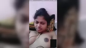 Girlfriend talking bare body with boyfriend on video call
 Indian Video