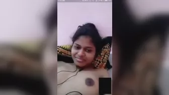 Girlfriend talking bare body with boyfriend on video call
 Indian Video