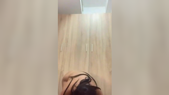 Young girl shaving her hairy pussy