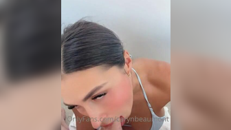 Caryn Beaumont Sucking Hard Dick While Playing Tits And Swallow Cum Onlyfans Video
