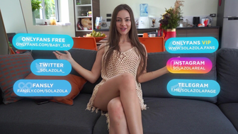 SolaZola Pretty Horny Stepsister Taking Her Bro's Hard Cock Inside Her Mouth and Pussy Video