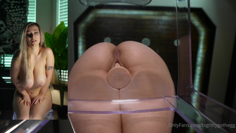 Bigtittygothegg Squeezing Juicy Tits And Rides Huge Dildo In Wet Pussy On Seethrough Chair Onlyfans Video