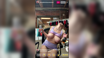 Instagram Model Get Horny During Live Stream And Suck A Black Dildo While Her Tit Out