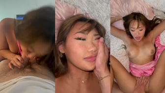 Bunni Emmi Asian Chick Sucks a Thick Cock  and Gets Fucked Onlyfans Video