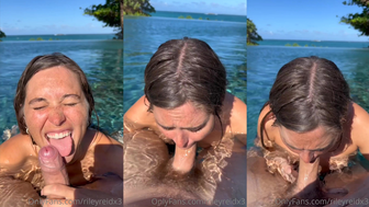 Riley Reid Giving Deep Blowjob to a Pool Boy Onlyfans Video
