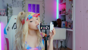 Alice Delish Barbie Girl Relaxing Ear Munching ASMR Video