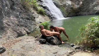 Guy took me to a river waterfall to get me DRIPPING. He CUM INSIDE me, FUCKED me missionary & doggy