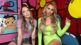 Alix Lynx Stripping With Hot Friend While Giving JOI Video