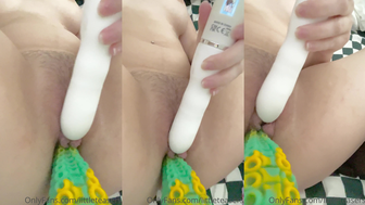 Littleteasers Vibrating Pussy While Dildo Is Inside Onlyfans Video