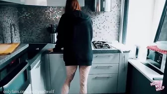 Molly Redwolf And Morning Sex – Cum On Her Face After Sensual In The Kitchen