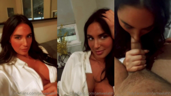 Jameelahh Sucking Dick Cum in Mouth Video Leaked