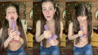 Rapunzel1333 Throating Juicy Dildo Teasing Onlyfansporn Video
