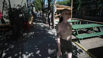 Ritalolita Flashing Pussy and Tits on the Busy Public Video