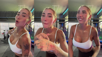 Jamie Lynn Rinaldi Teases Tits in the Gym Onlyfans Video