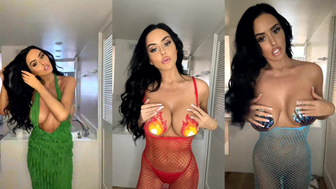 Abigail Ratchford Seethrough Try on Haul While Exposing Pussy Video