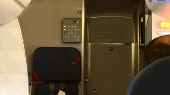 Nikki Eliot Nude Pussy Masturbating in the Airport Restroom Video