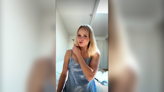 Caroline Zalog Nude Nipple Tease While Lingerie Try on Live Video
