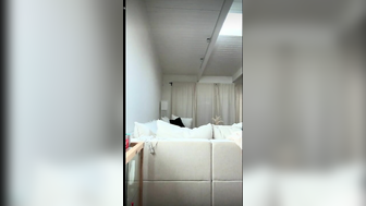 Caroline Zalog Nude Nipple Tease While Lingerie Try on Live Video