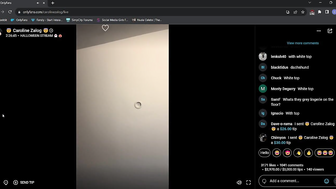 Caroline Zalog Halloween Livestream Try on Video Leaked