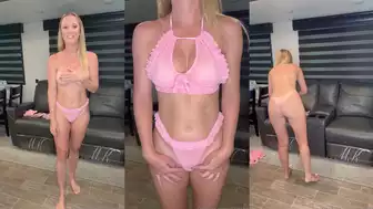 Vicky Stark Pink Lingerie Try on Onlyfans Video Leak