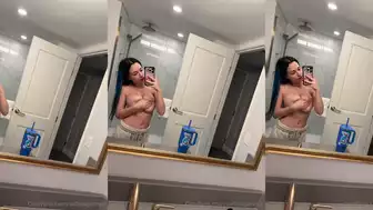 Sofia Gomez Nude Nipple Tease in Bathroom Onlyfans Leak