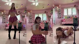 Queen_D Schoolgirl Dildo Riding in Sexed Hole Onlyfans Video