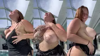 Themirandaaffect Shaking Nude Boobs in the Pool Onlyfans Leak