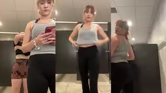 Whoknowzmaddie Spreading Booty Gym Bathroom $1000 Donation Video
