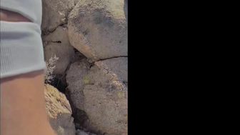 Splatxo Outdoor Nude Pussy Fuck on a Rock Onlyfans Porn Video